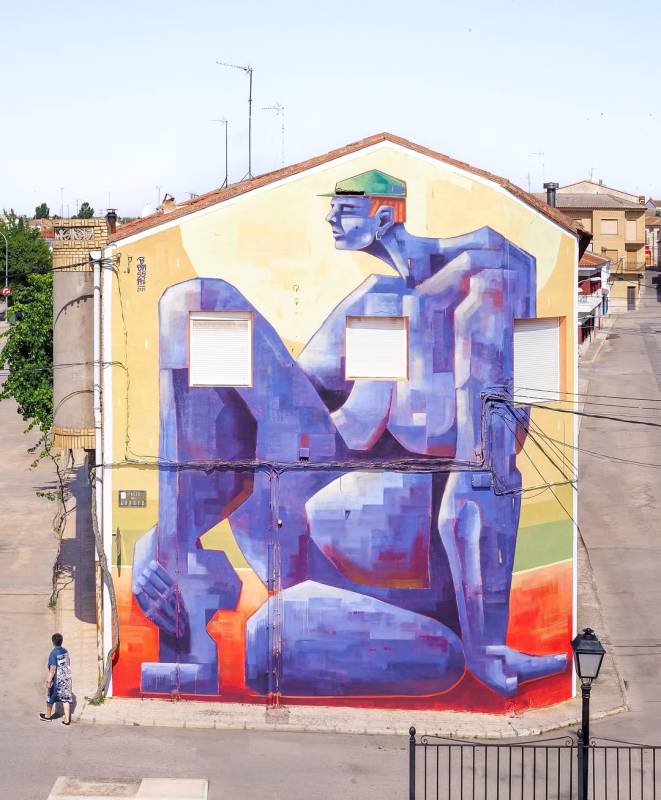 dan bonssai - street art avenue - iniesta - espagne