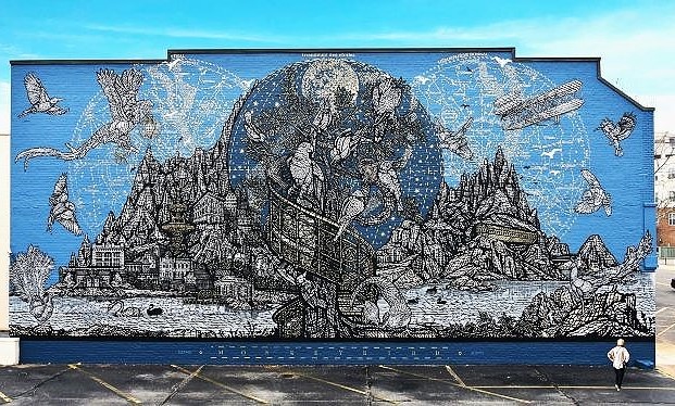 monkeybird - street art avenue - montgomery - usa