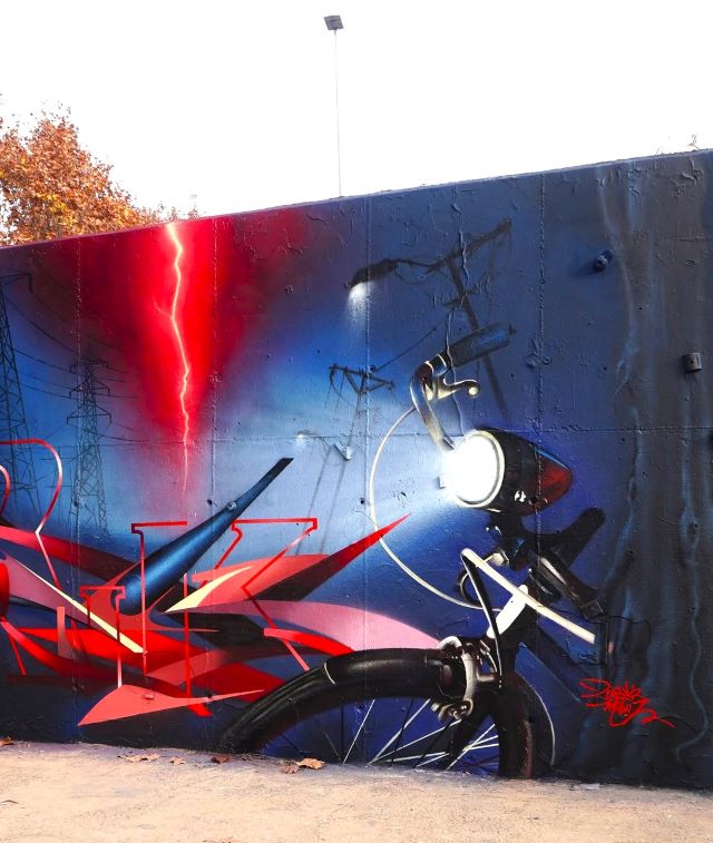 zurik - milouz - street art avenue - barcelone - espagne