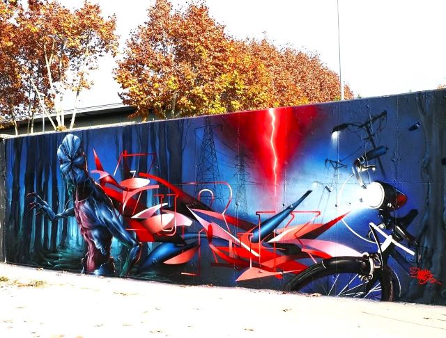 zurik - milouz - street art avenue - barcelone - espagne