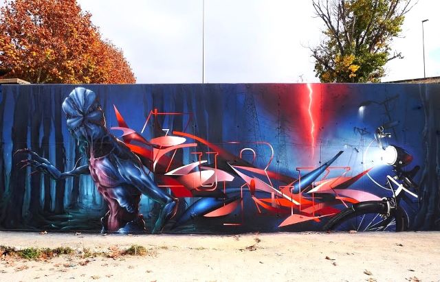 zurik - milouz - street art avenue - barcelone - espagne