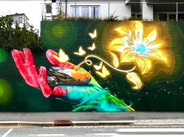 m.u.m - street art avenue - bergen - norvège