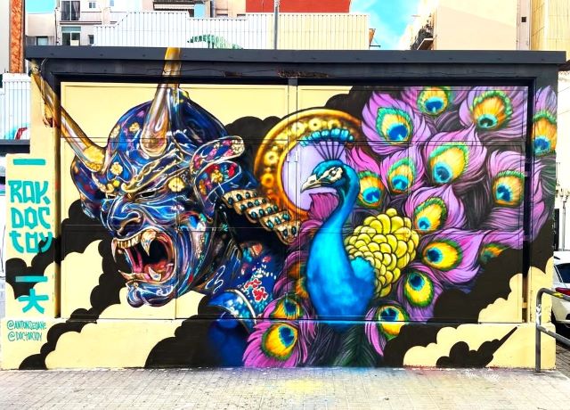 anton seoane - rokdoctoy - street art avenue - barcelone - espagne