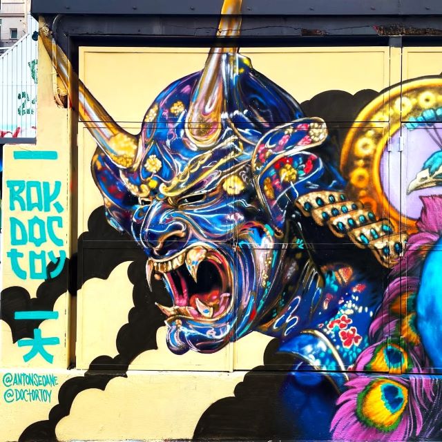 anton seoane - rokdoctoy - street art avenue - barcelone - espagne