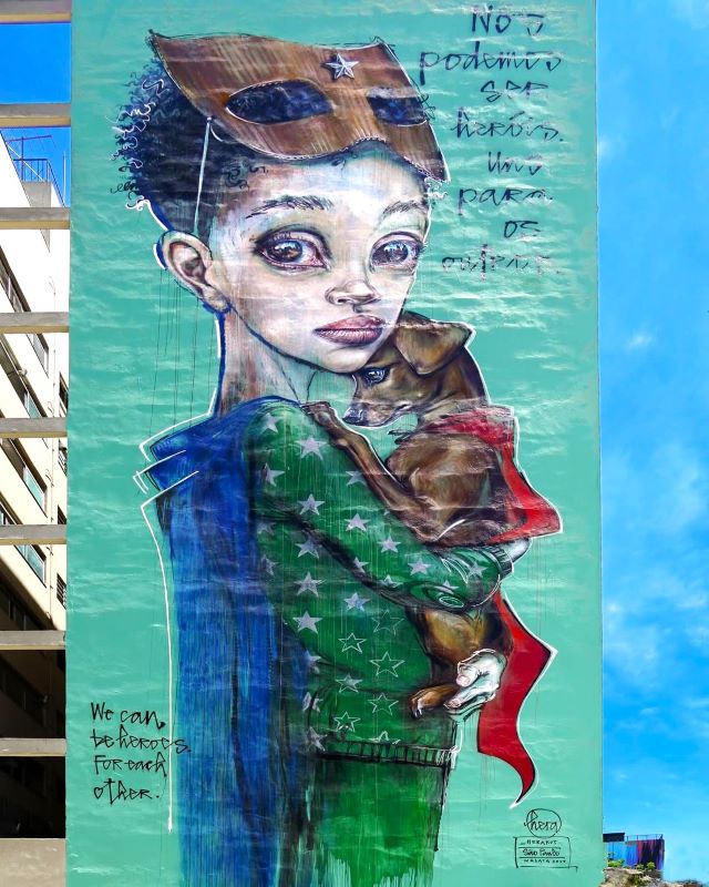 hera herakut - street art avenue - sao paulo - bresil