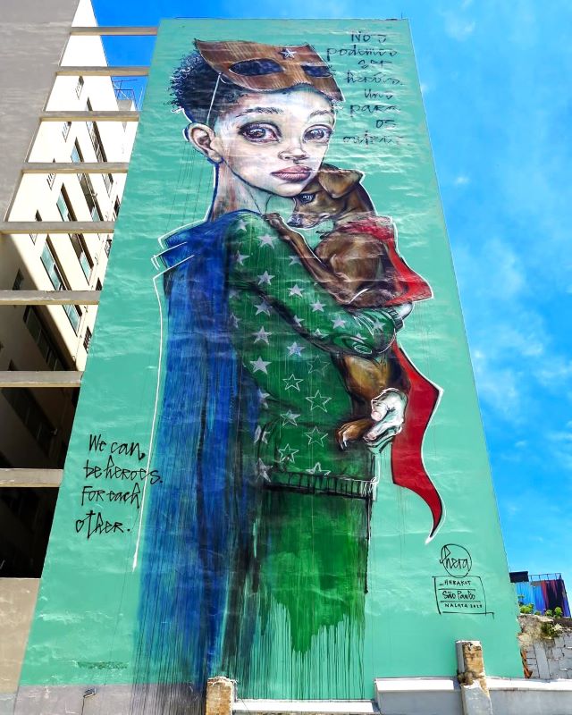 hera herakut - street art avenue - sao paulo - bresil