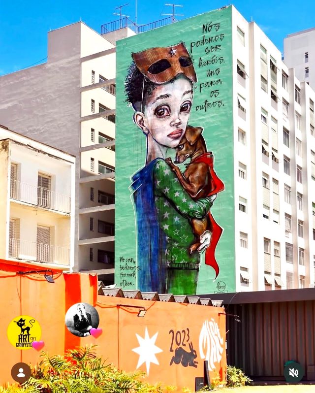 hera herakut - street art avenue - sao paulo - bresil