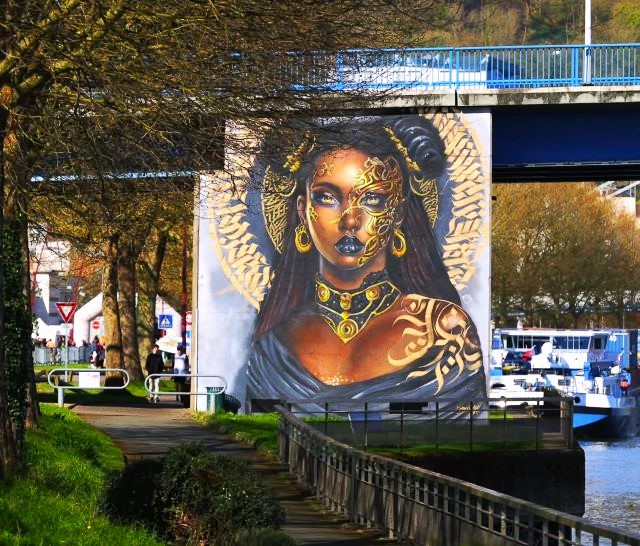 k2b graff - naja calligraphie - street art avenue -elbeuf - france