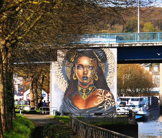 k2b graff - naja calligraphie - street art avenue -elbeuf - france