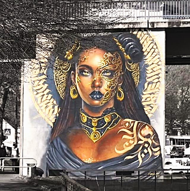 k2b graff - naja calligraphie - street art avenue -elbeuf - france