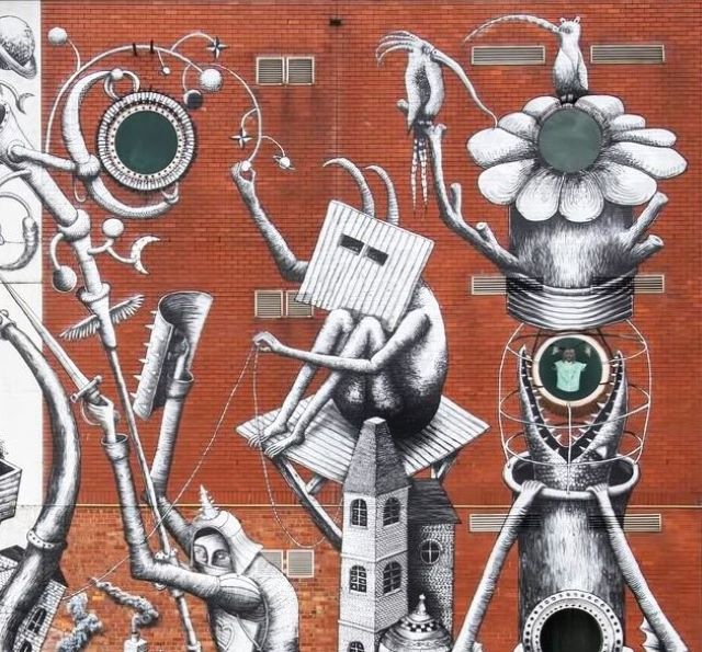 phlegm - street art avenue - belfast - royaume uni