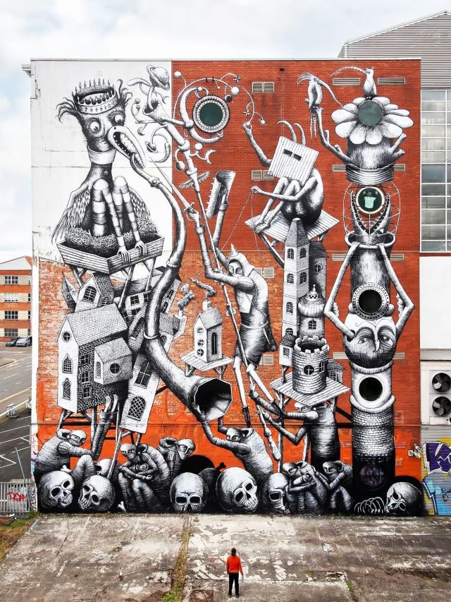 phlegm - street art avenue - belfast - royaume uni