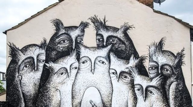 phlegm - street art avenue - londres - angleterre