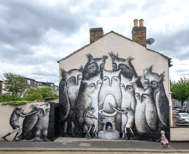 phlegm - street art avenue - londres - angleterre