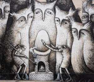phlegm - street art avenue - londres - angleterre