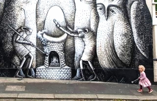 phlegm - street art avenue - londres - angleterre