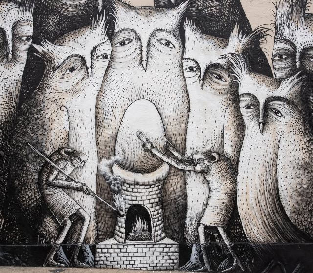 phlegm - street art avenue - londres - angleterre